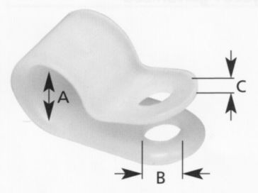 Cable clamp plastic - 413050.001 - Cable accessories