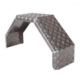Mudguard single axle alu corrugation angular - 416820.001 - Mudguard