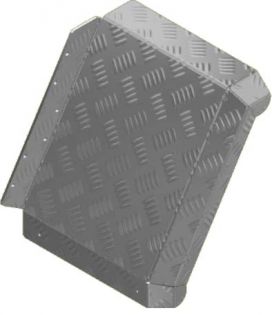 Mudguard skirt aluminum corrugation