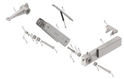 KHV50 - Exploded view of drawbars