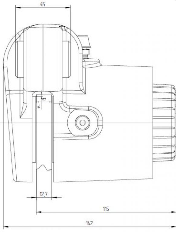 Hydraulic spring mechanisms - sliding caliper brake - 100921 - Industrial brakes