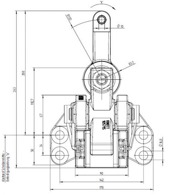 Mechanical tongs disc brakes - 107250.01 - Industrial brakes