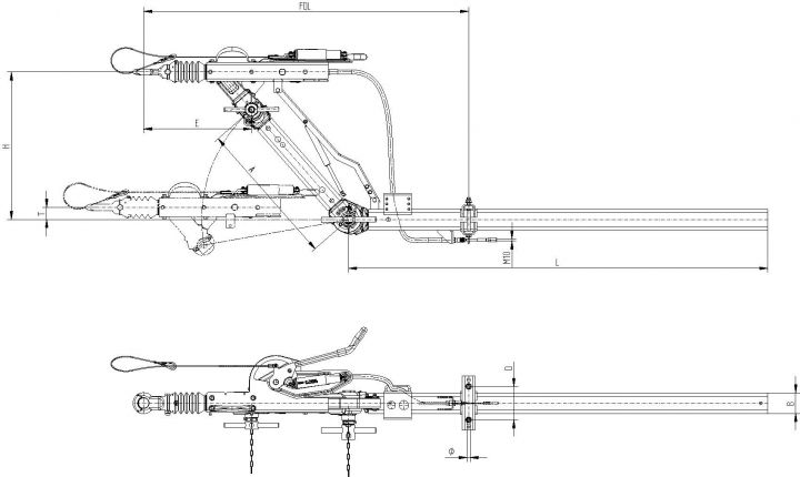 Overrun device height adjustable tube - 202605.019 - Overrun device