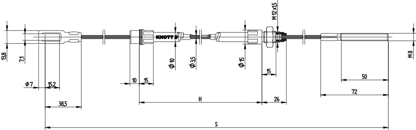 Pull cable (700/1000) - 35006.06 - Cable winches