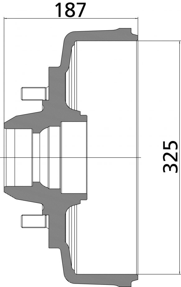 Brake hub 325 - 404092P002 - Brake hub