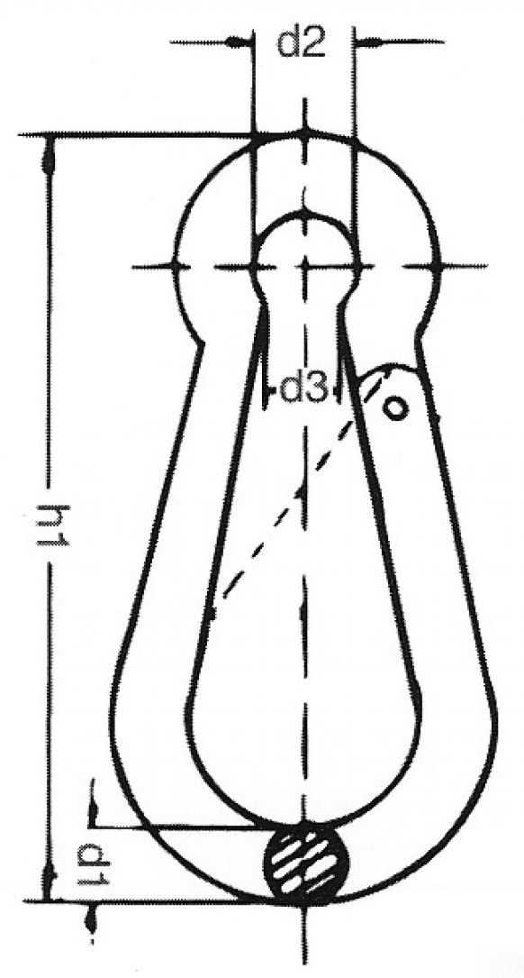 Snap hook - 406688.001 - Winch accessories