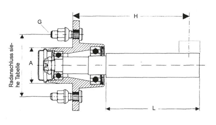 Stub shaft - 407427.001 - Running stub