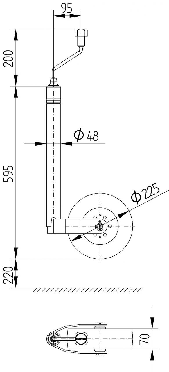 Support wheel ST48 - 408124.001 - Support wheels