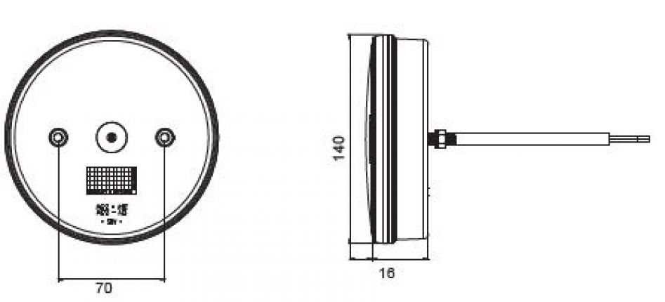 Braspoint 140 LED 12V/24V - 417225.001 - Rear lights