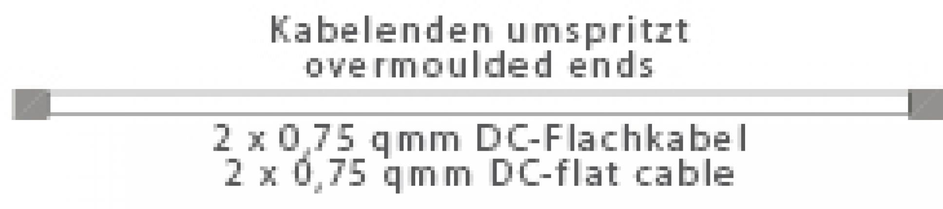 Flat cable 2x0.75 DC - 417327.001 - Connecting cable