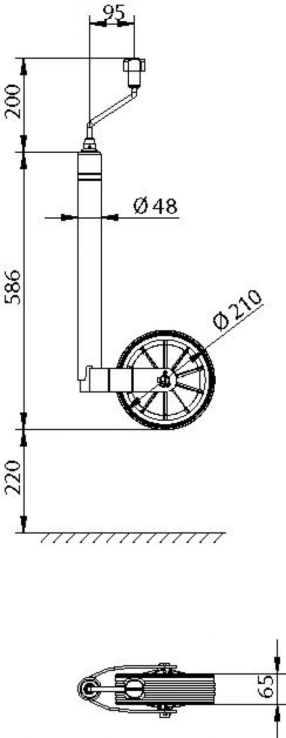 Support wheel TK48