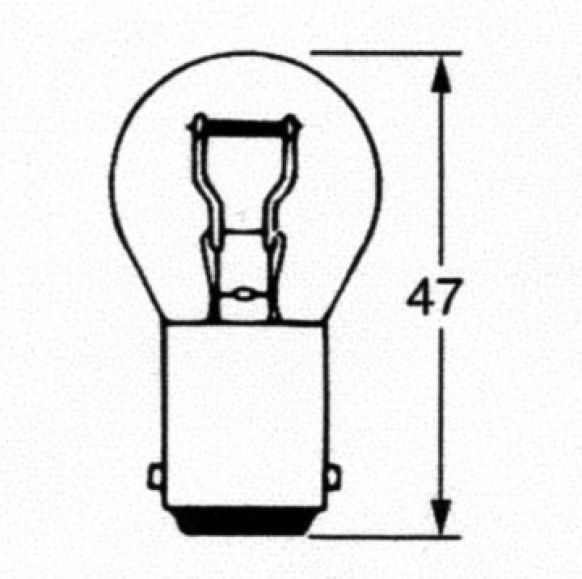 Ball lamp 12V/21W - 4803659X - Light sources